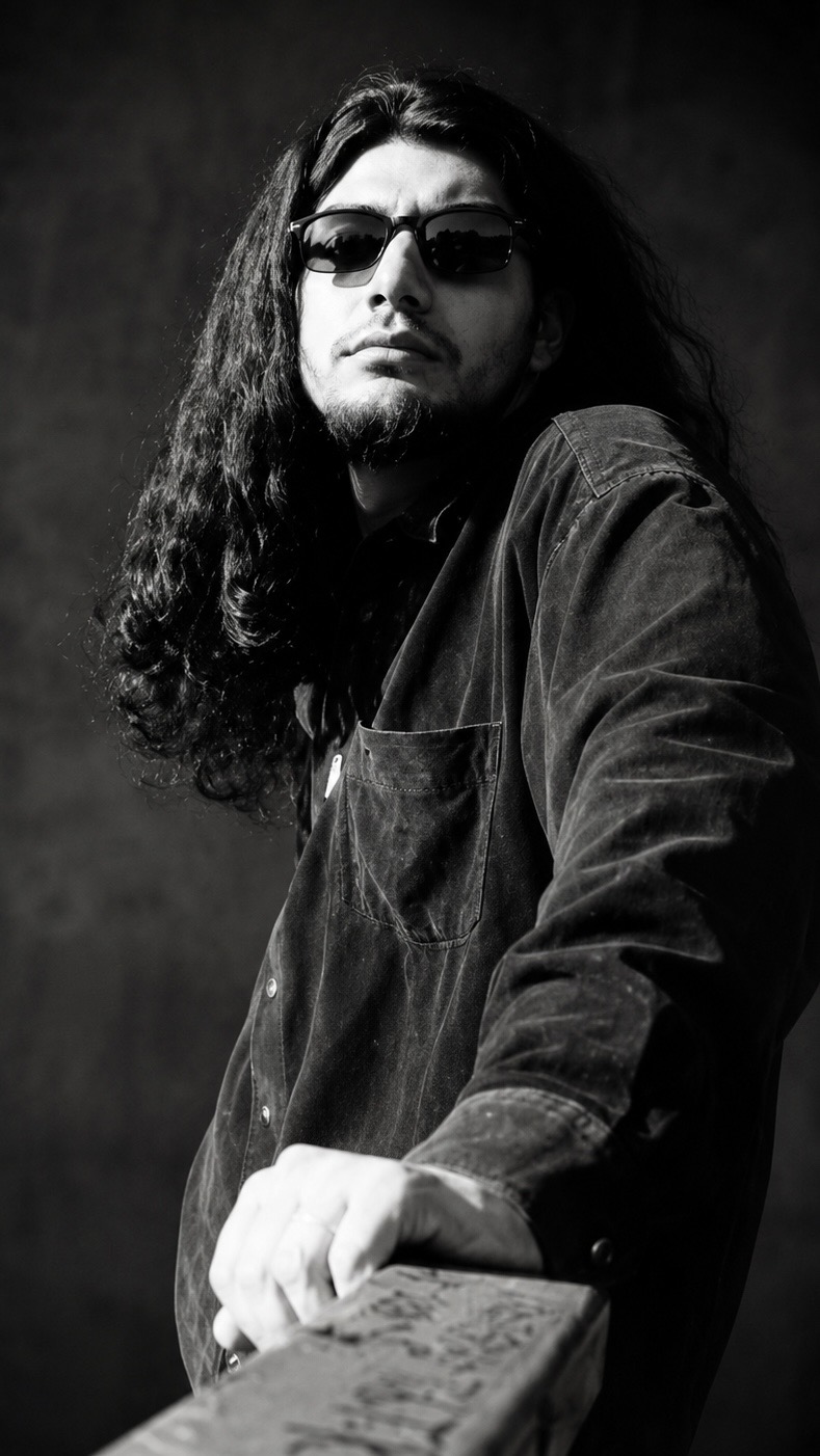 Black and white portrait of Ignacio Orellana